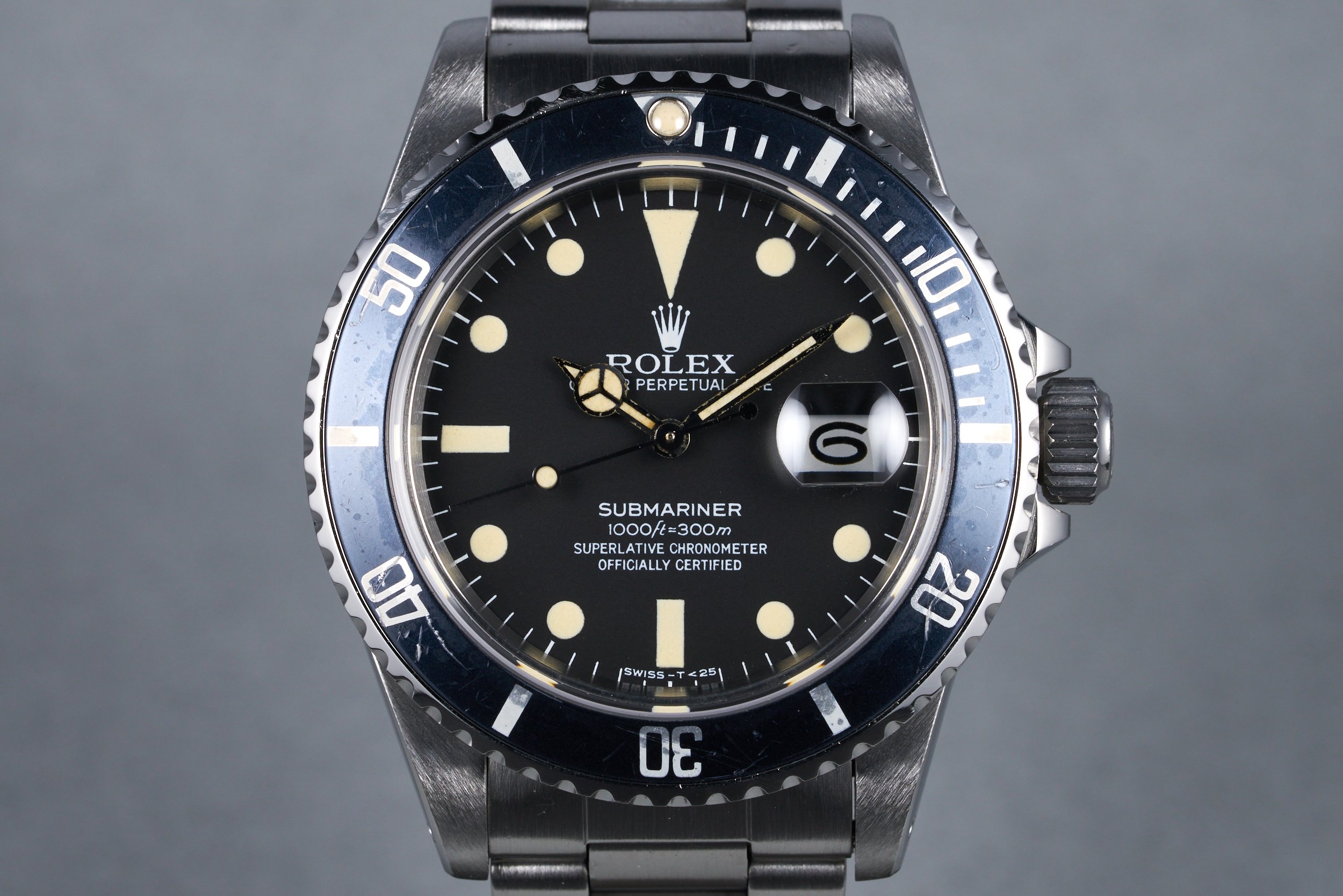 1982 Rolex Submariner Ref: 16800 Matte Dial with Box and Papers