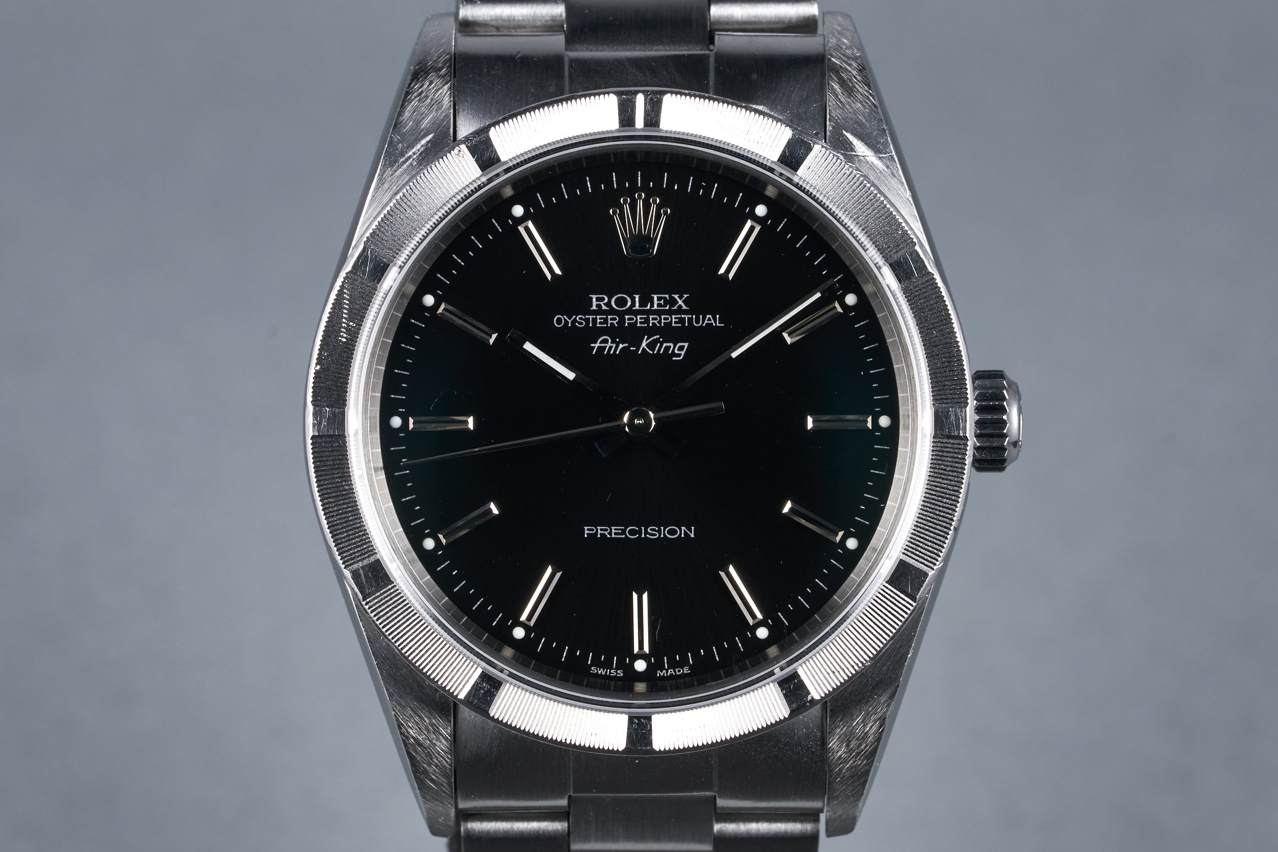 2000 Rolex Air-King Ref: 14010 Black Dial with Papers