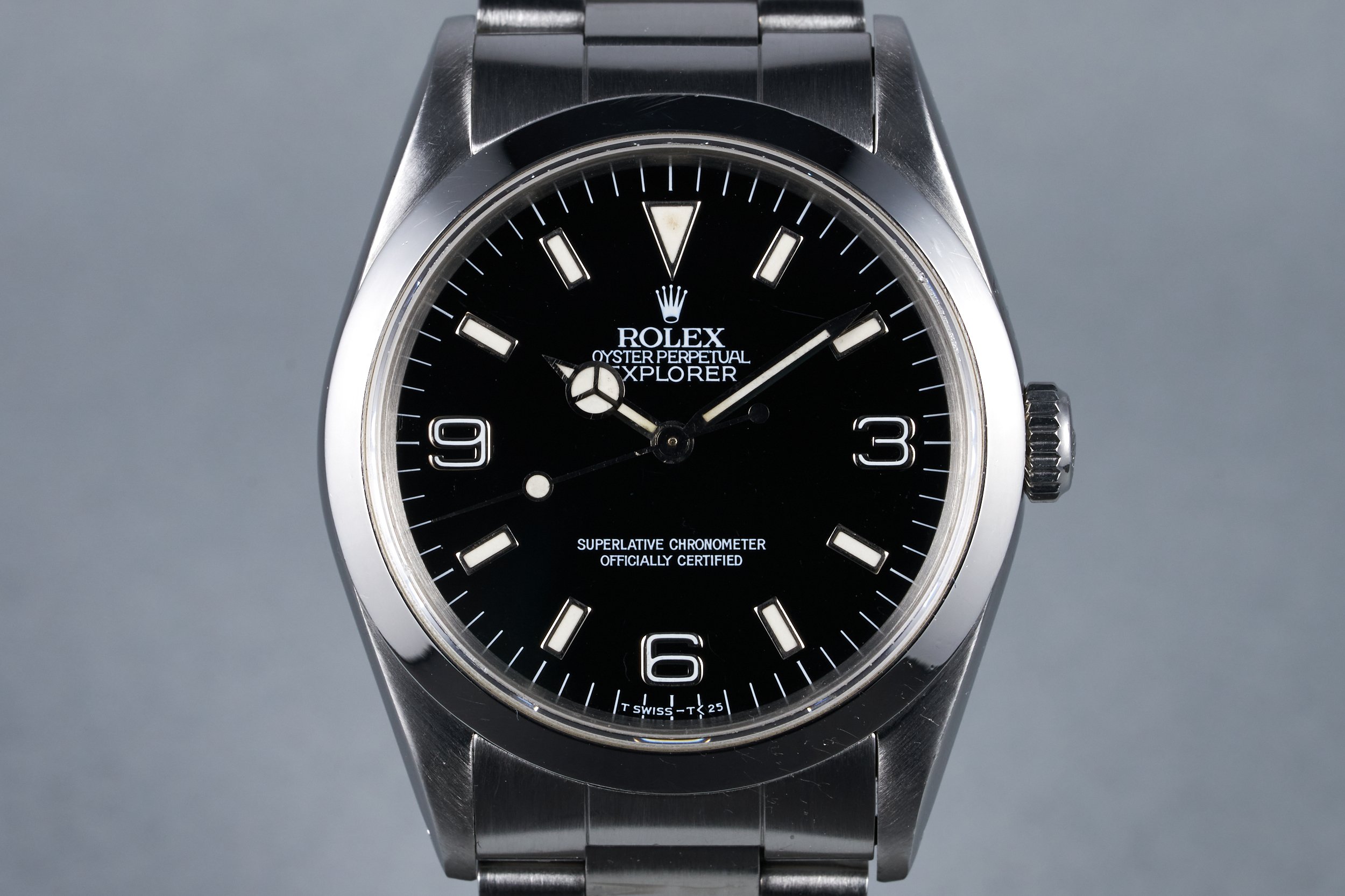 1990 Rolex Explorer Ref: 14270 Light Creamy Patina