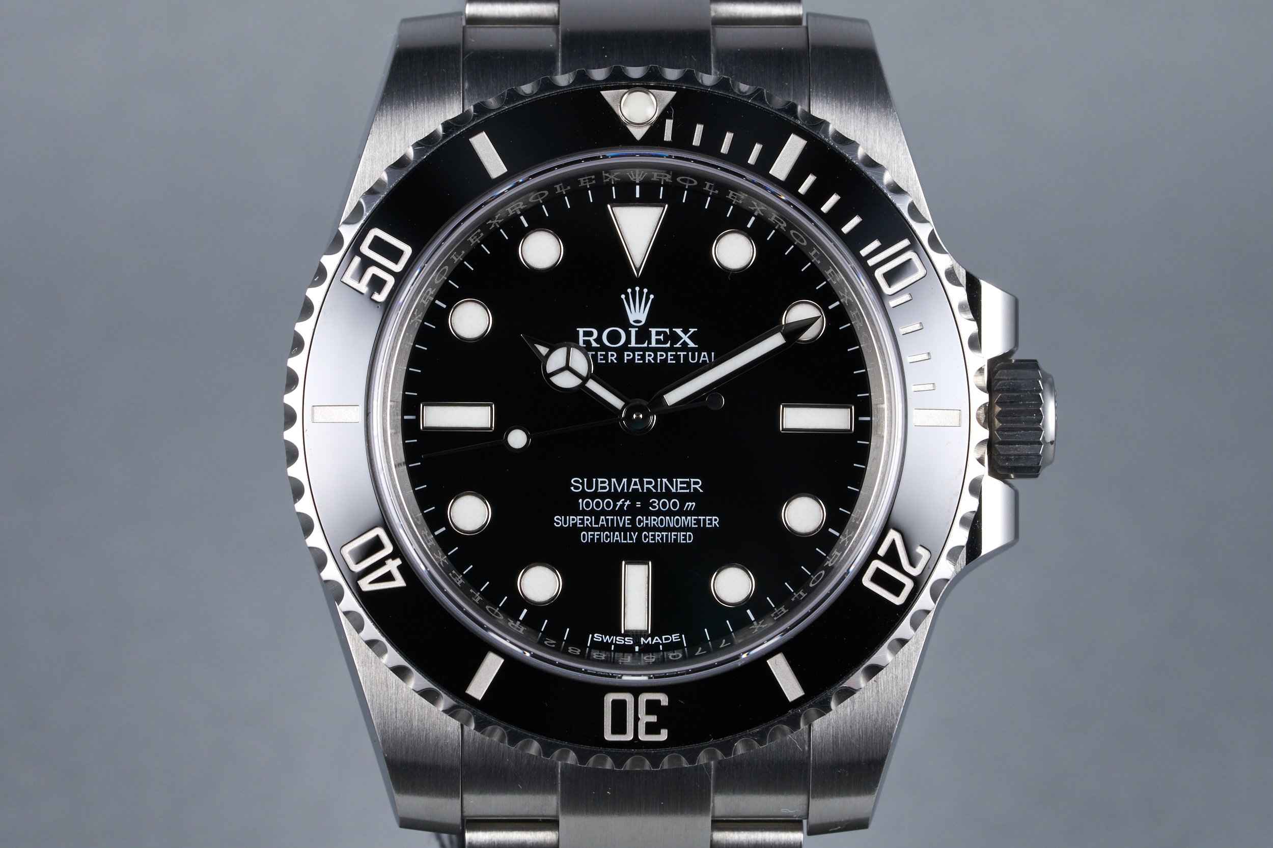 2017 Rolex Submariner Ceramic Ref: 114060 with Box and Papers