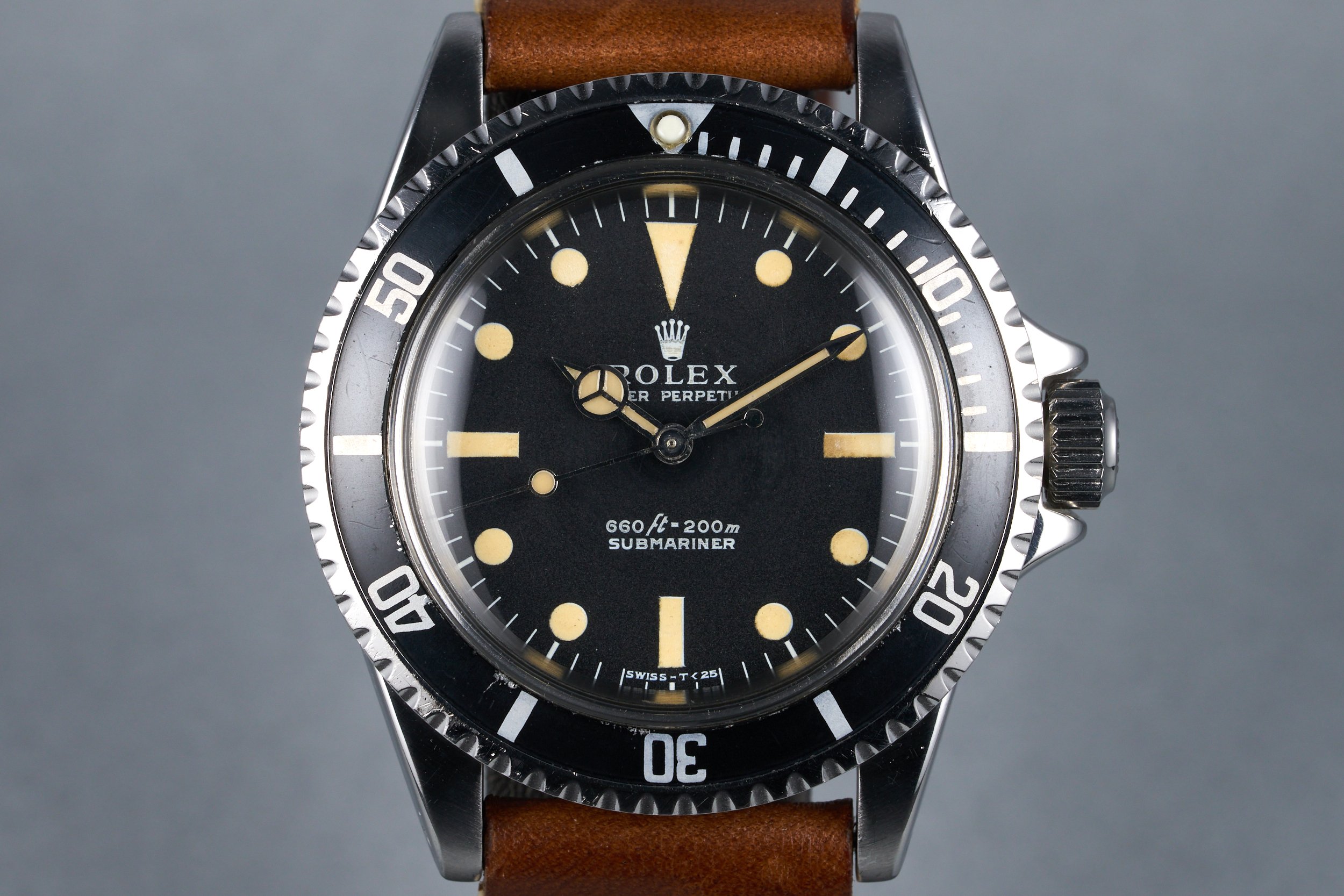 1970 Rolex Submariner Ref: 5513 with Non-Serif Dial