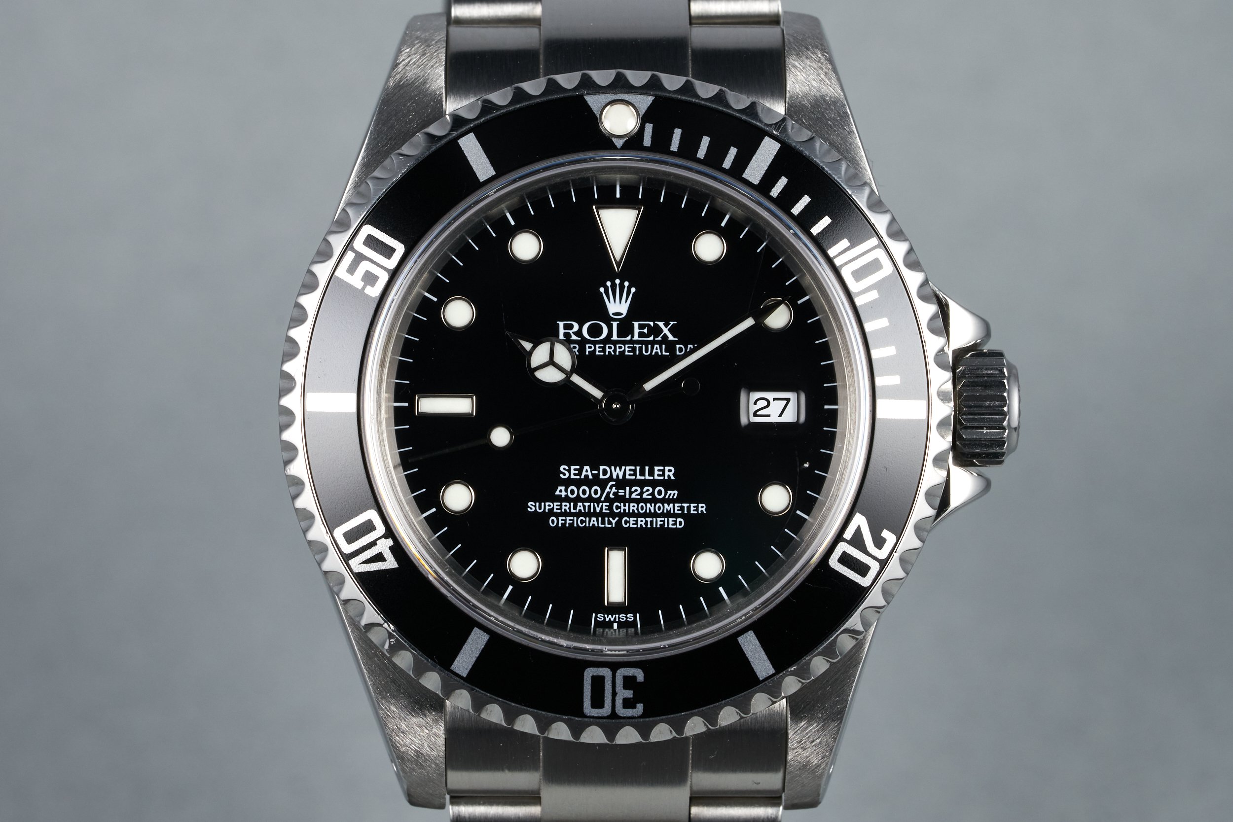 1999 Rolex Sea Dweller Ref: 16600 "Swiss" Only Dial with Box and Papers