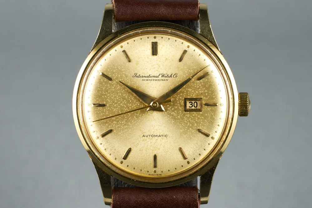 slim fit dress slacks IWC dress watch in 18k Gold, cal. 853 from 1962/3 – Special Dial