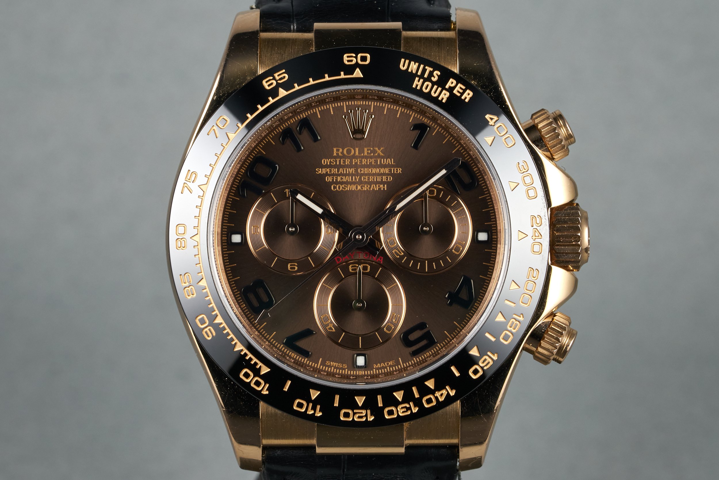 Rolex RG Daytona Ref: 116515 Chocolate Brown Arabic Dial OP 1876 ...