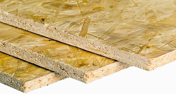 OSB is commonly used for exterior sheathing and subfloors.