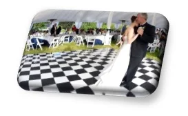   Black &amp; White Checkers Dance Floor &nbsp;&nbsp;  