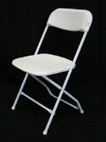   Elegant White    Folding Plastic Chair  