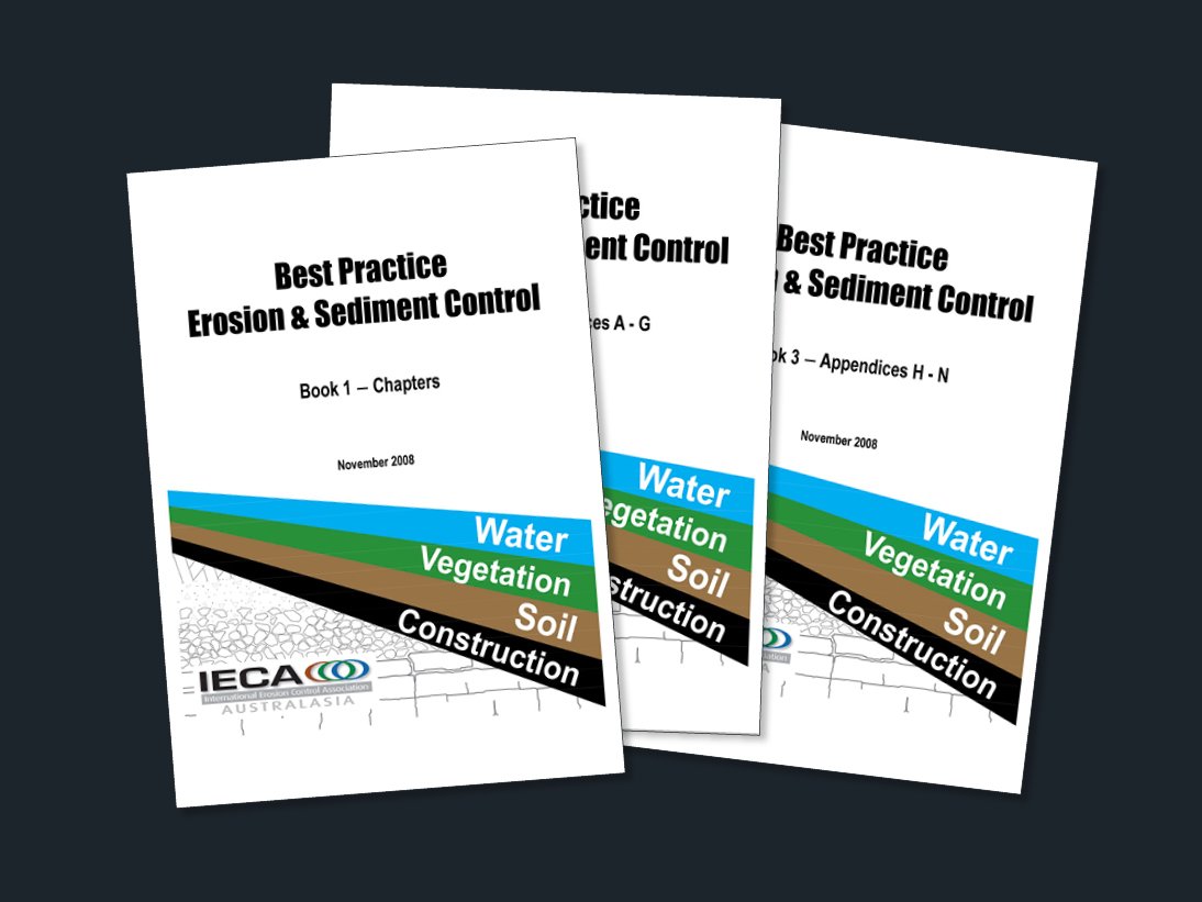 Best Practice Erosion and Sediment Control books 1-3 now free to download