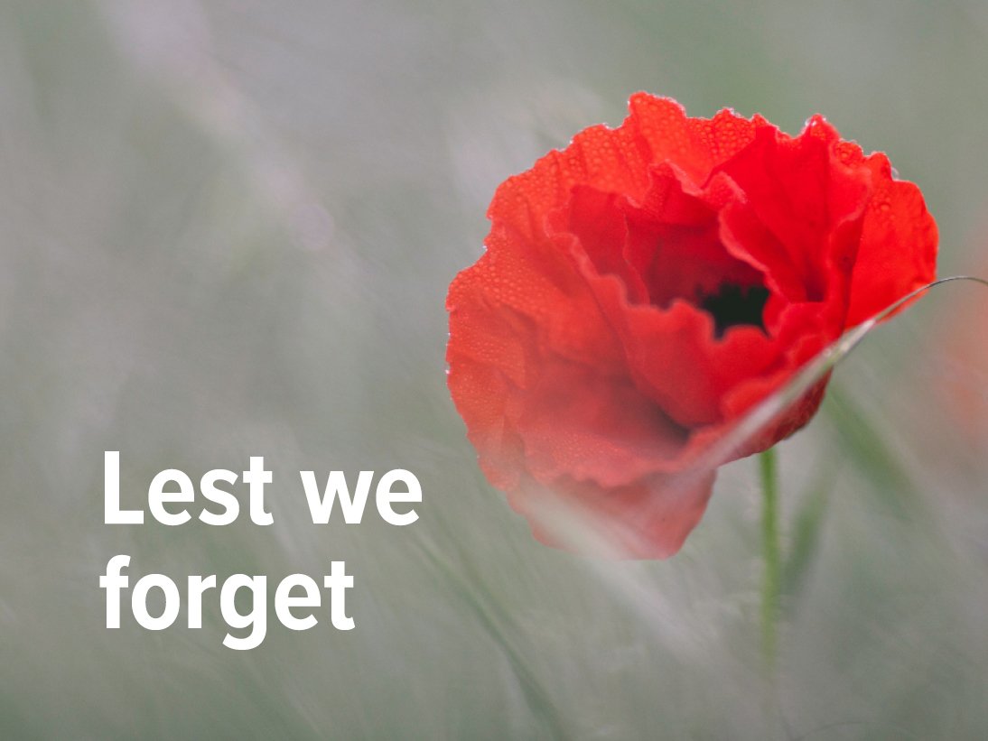Lest we forget