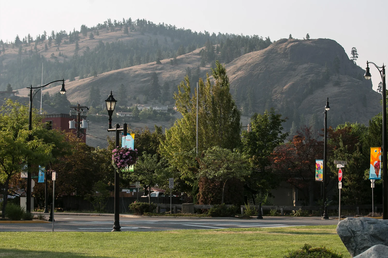 View from Nester's Market in downtown Summerland
