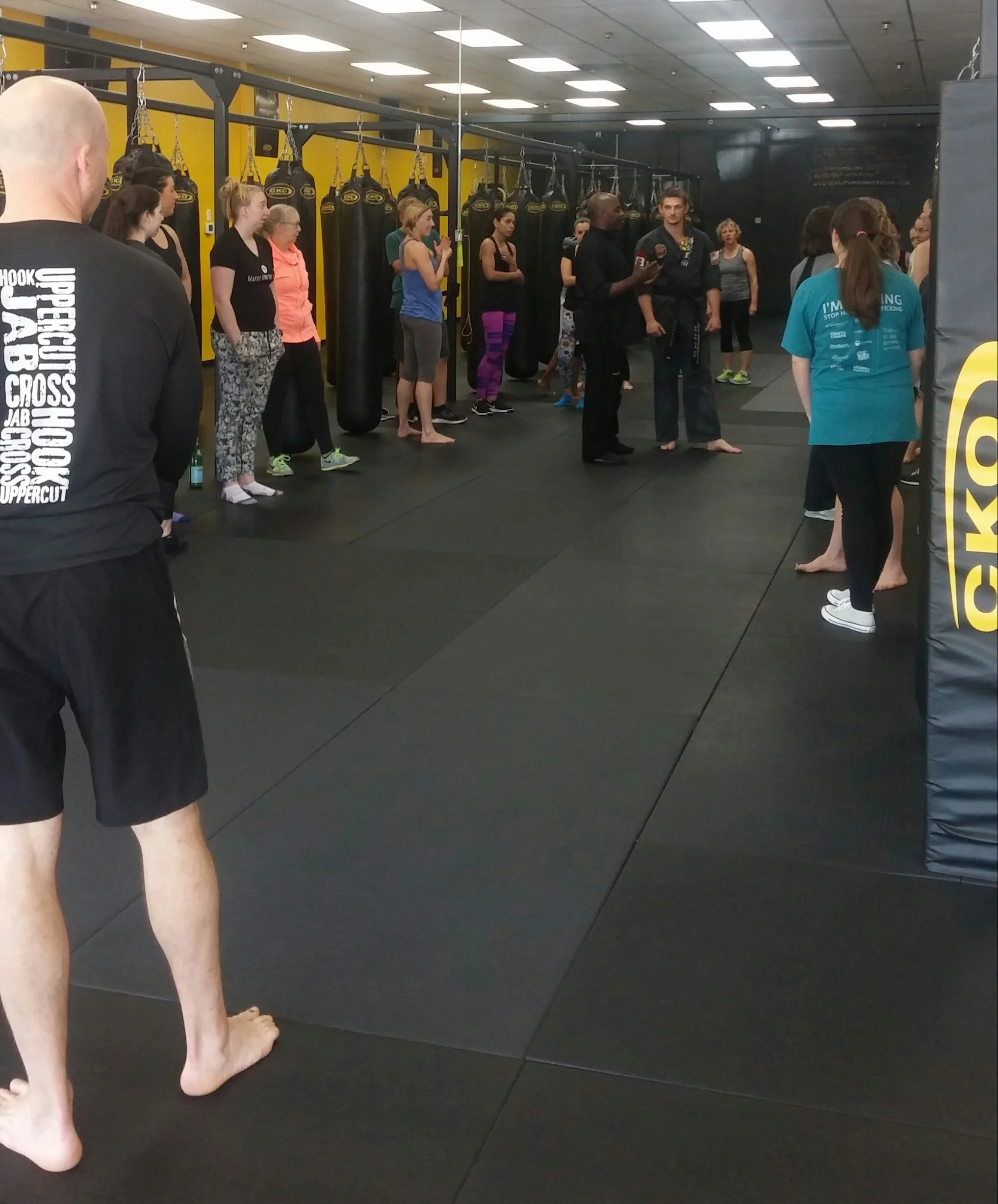 JMA Kirkland led a women's self-defense class at CKO Kickboxing . Garett Renon hosted a great afternoonfilled with enthusiastic and eager learners. If you are interested in Kickboxing lessons, you can't go wrong with CKO!