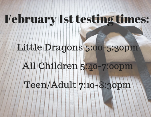 February Belt Testing 