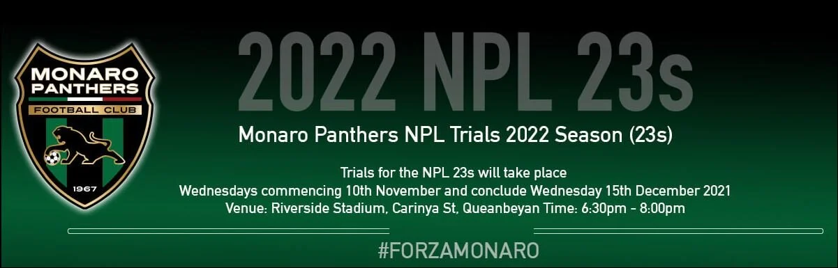 2022 Monaro Panthers NPL U23s Trials