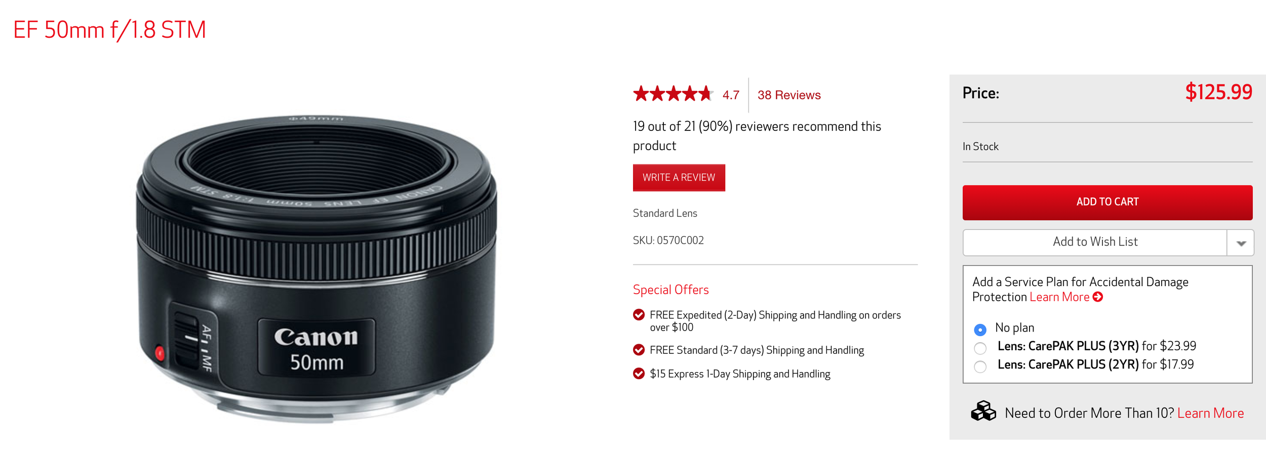 50mm Lens for everyday photography.