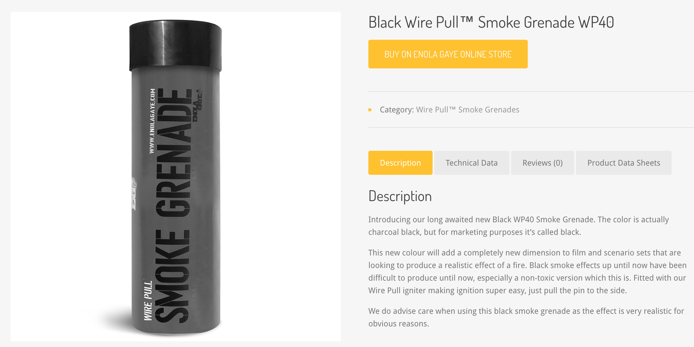 Smoke grenades for cool effects.