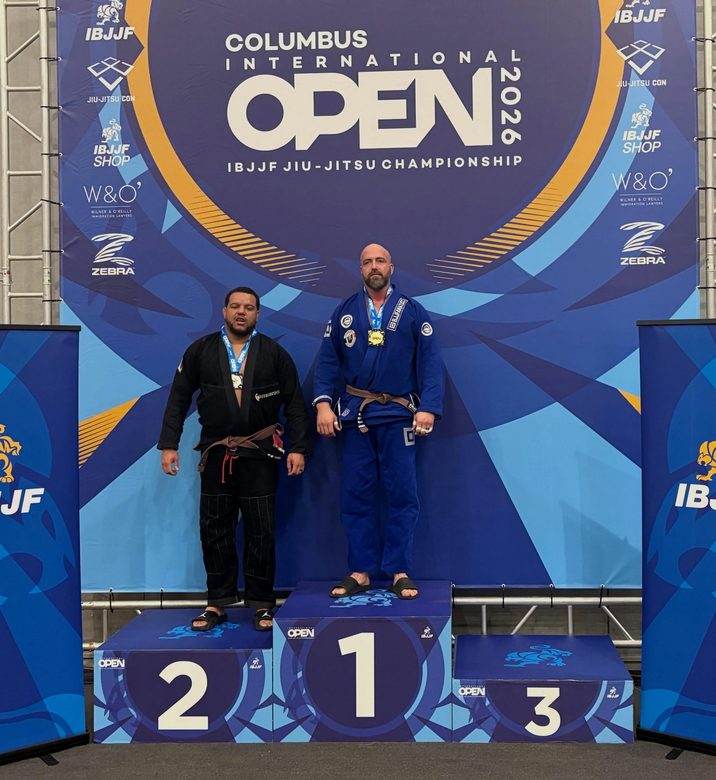 Congratulations to Ben, Amy, and Rodney on their performances yesterday at the IBJJF Columbus Open! Ben earned gold in his division, Amy earned silver in her division and silver in the open, and Rodney earned bronze in the open. Competition is tough,
