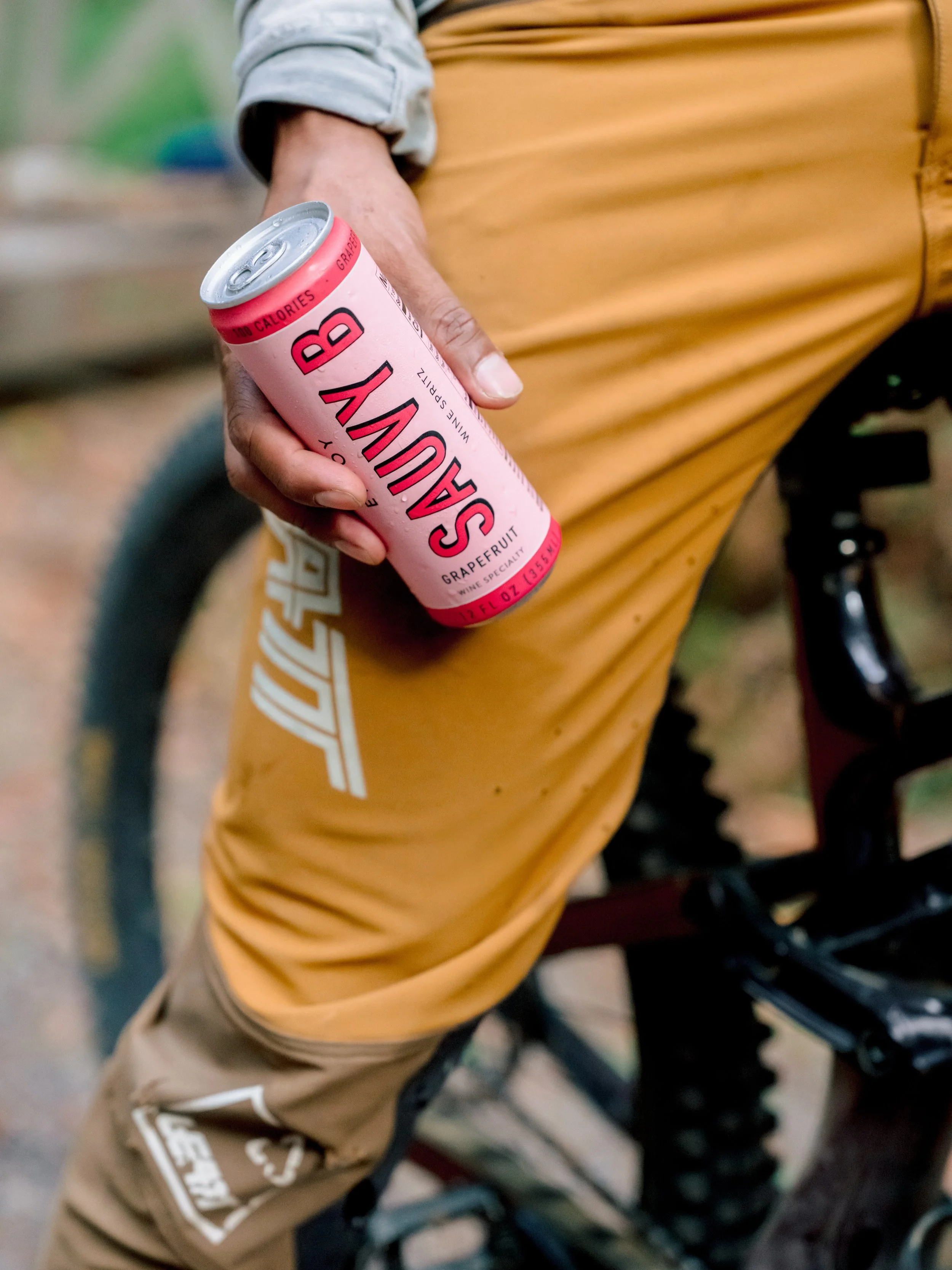 Had the pleasure of introducing @sauvybspritz to some friends in the woods &amp; beaches of Mendocino! Crisp. Refreshing. Tasty. Perfect post-ride refreshment! ✨🚲 Thank you @joelgottwines !