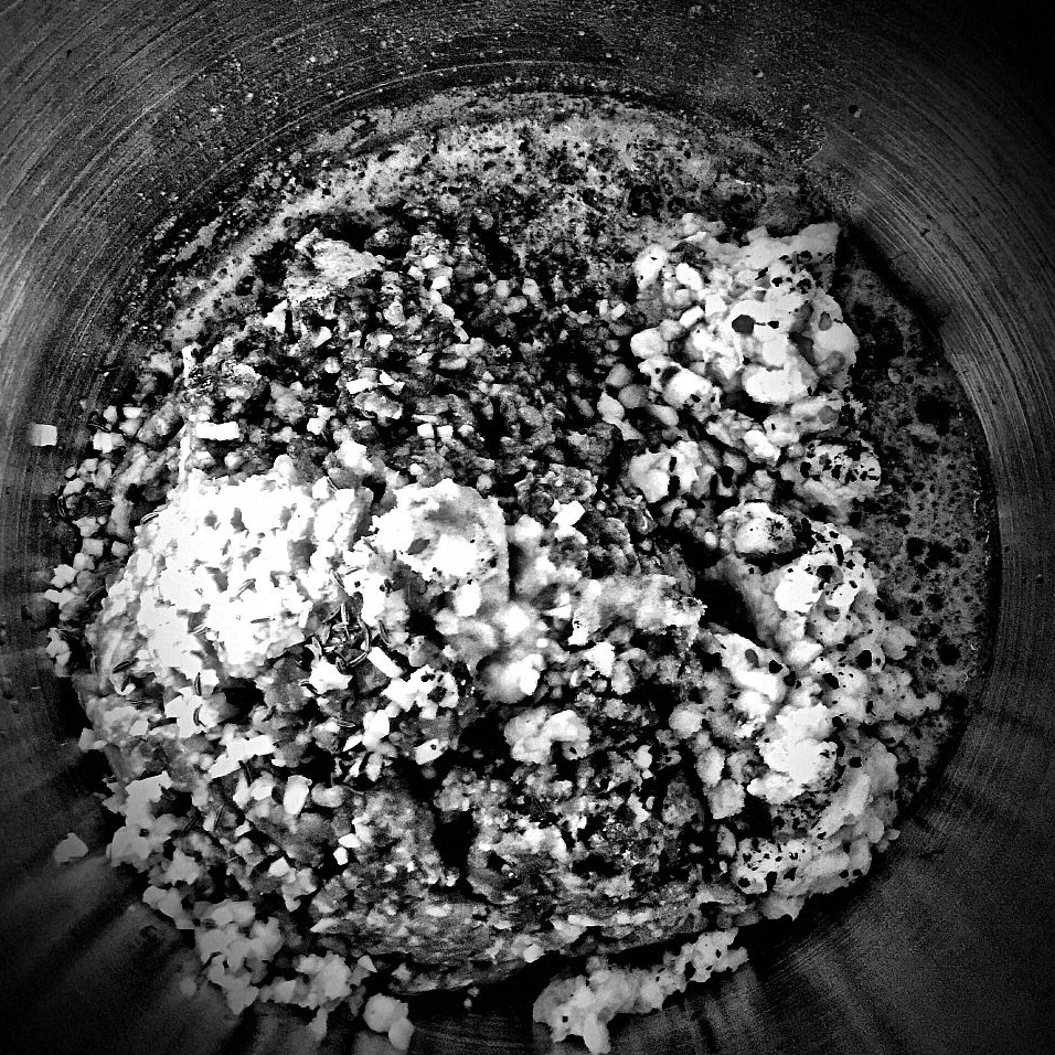 Ready to construct...or stuff. Sausage filling deluxe.