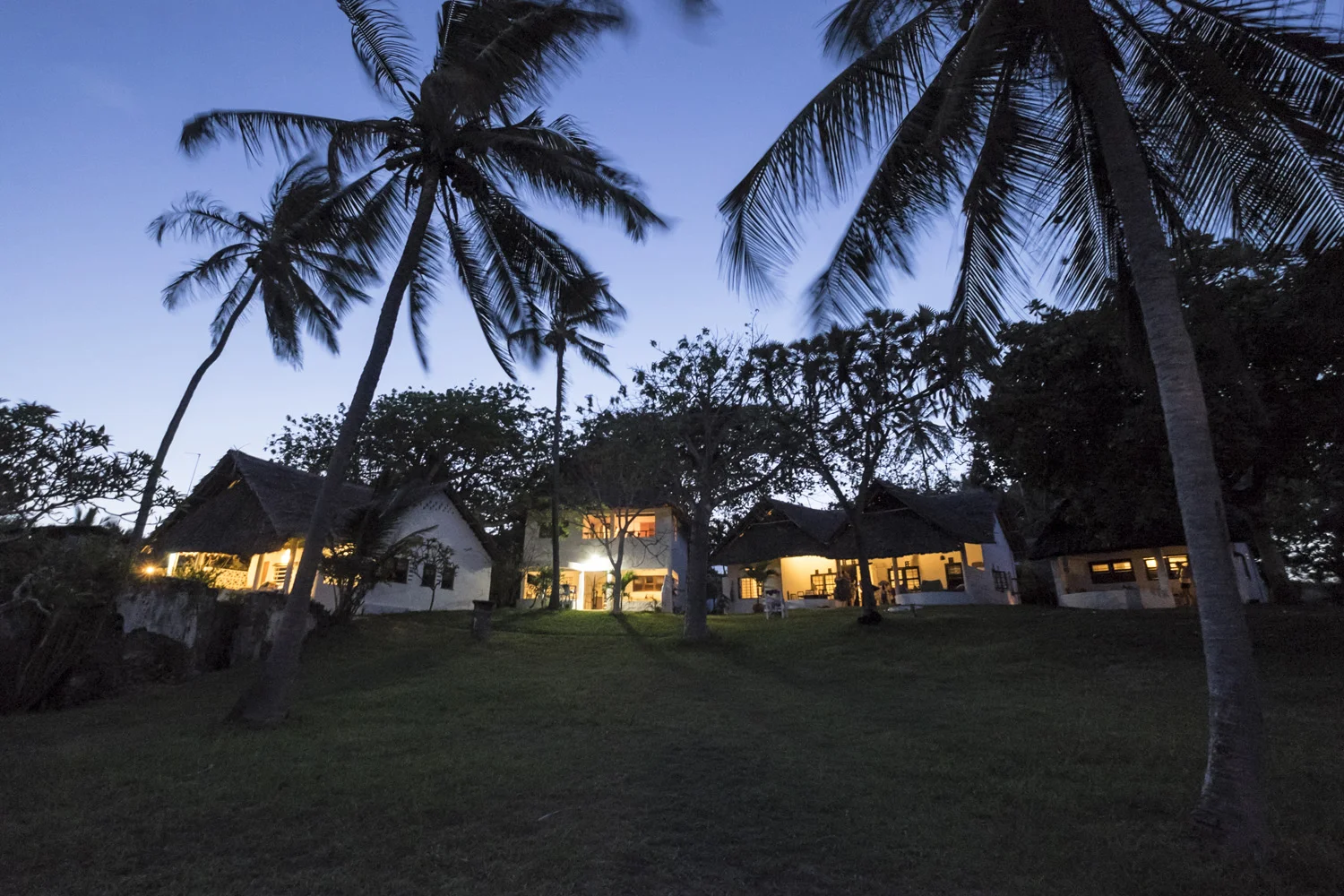 The Cottages, nightfall