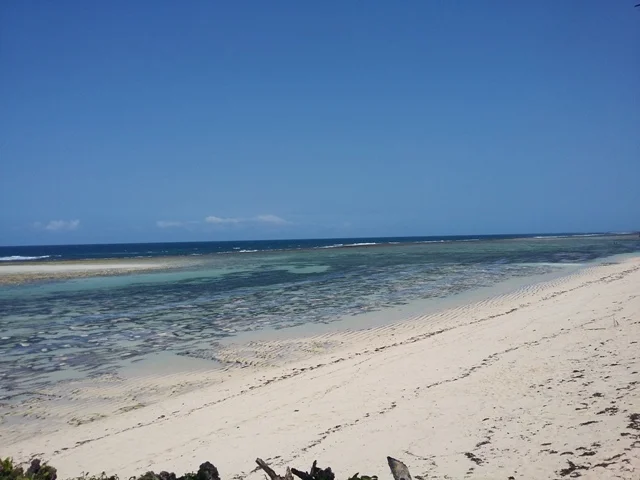 Sand Island Beach today …