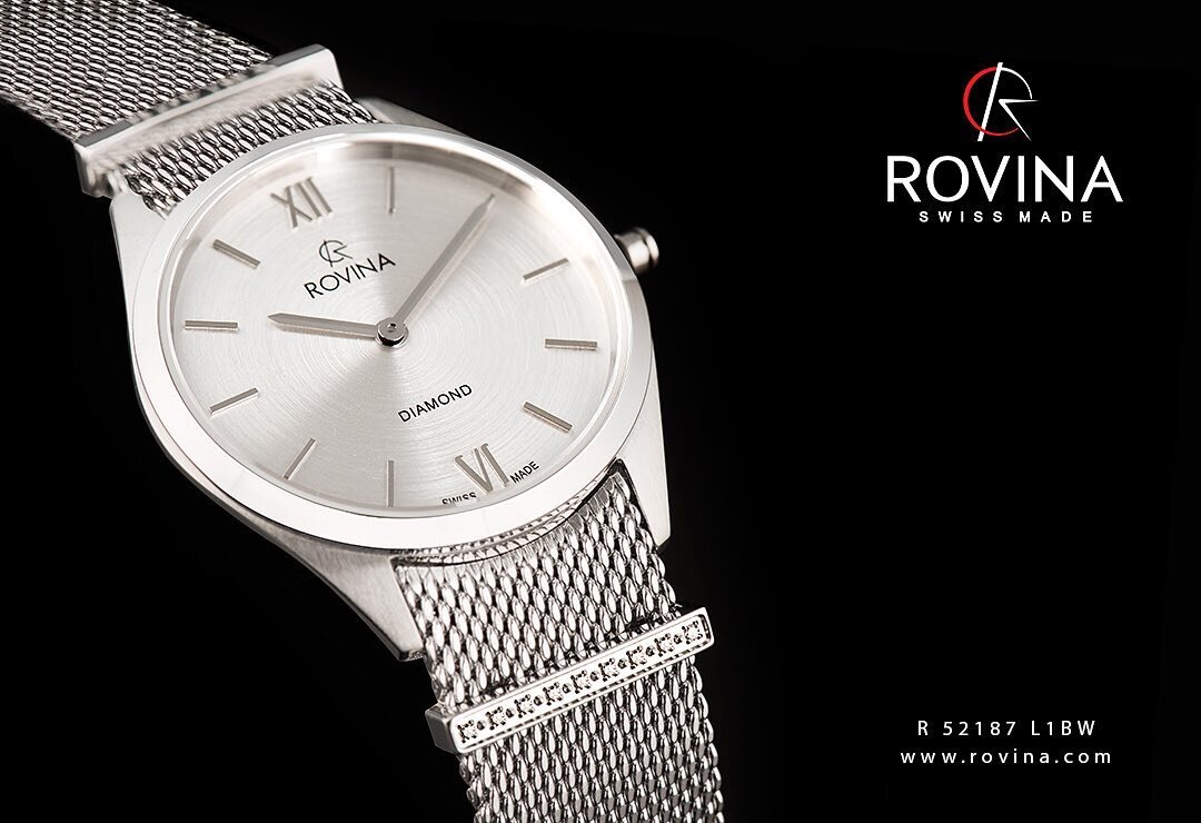 Introducing the new Rovina diamond model R 52187 L1BW-D1, available now! #Swissmade #swissmadewatch #Rovina #Rovinawatches