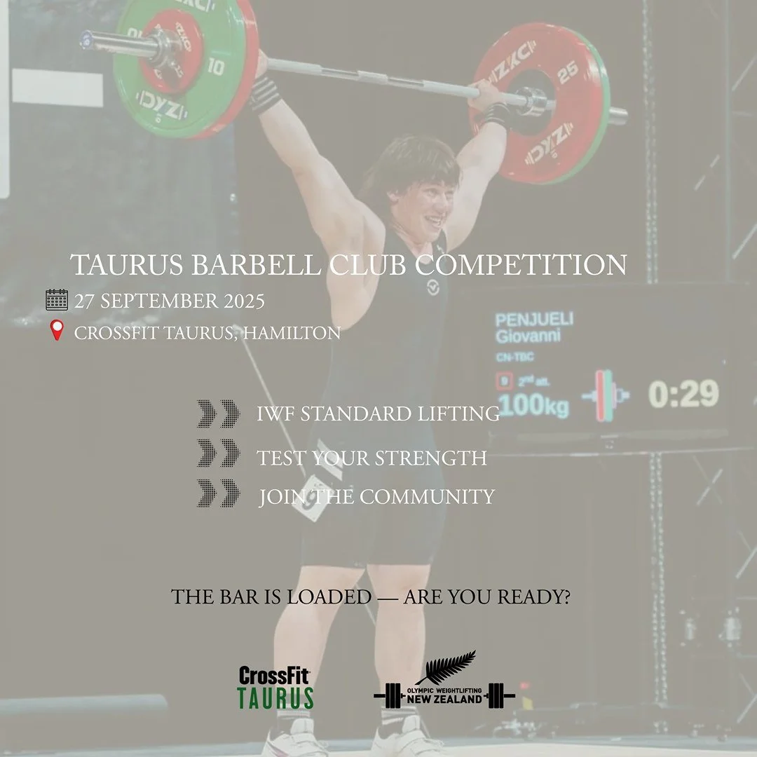 🏋️♂️ Taurus Barbell Club Competition &ndash; Registrations Now Open! 🏋️♀️

📅 Competition Date: Saturday, 27 September 2025
📍 Hosted by: Taurus Barbell Club

🔹 Registration Period:
Opens &ndash; 1 September 2025 (00:00)
Closes &ndash; 25 Septembe