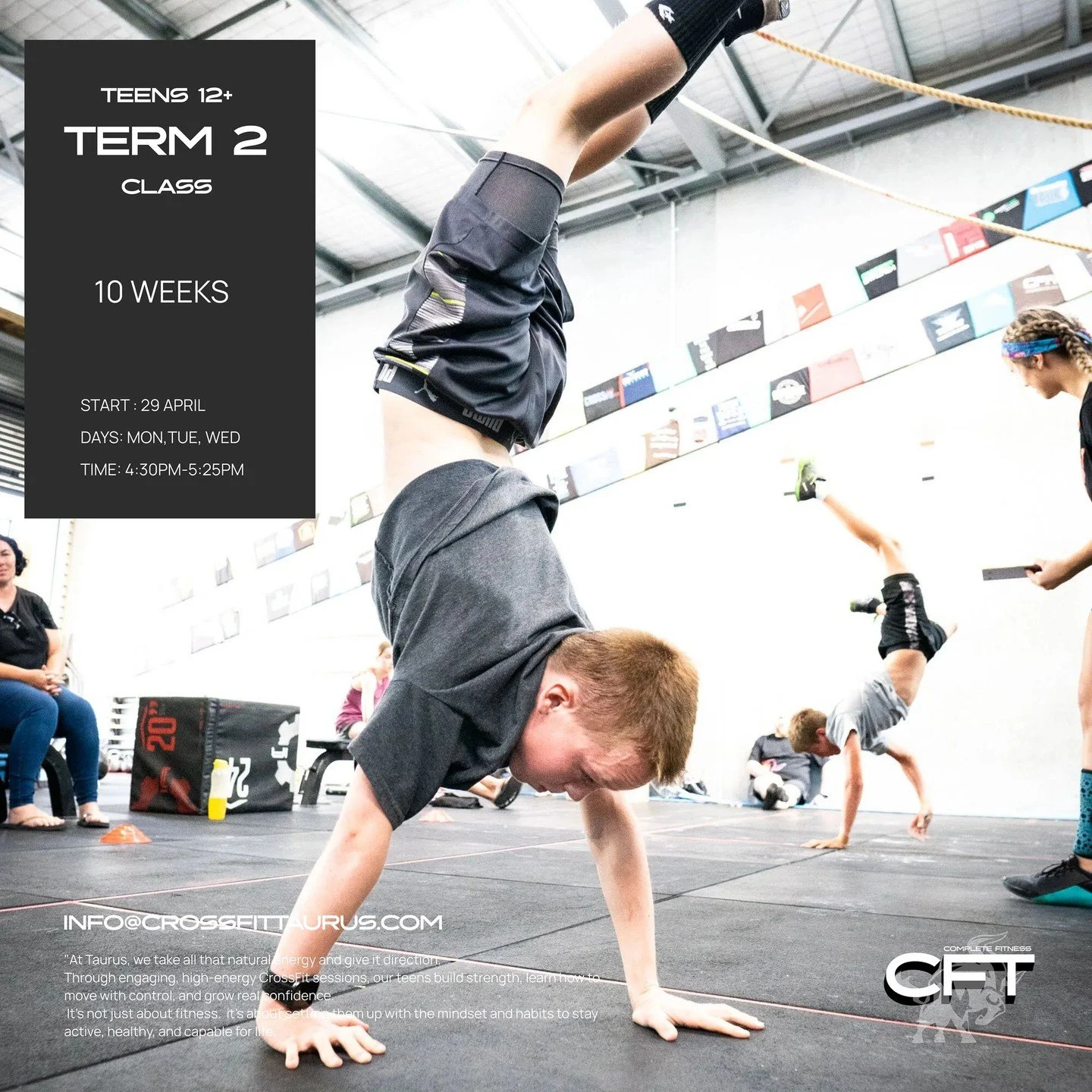 CrossFit Teens &ndash;-- Build Strength. Boost Confidence. Have Fun.

Empowering the next generation through high-energy training, expert coaching, and a supportive community. Designed for all fitness levels, our CrossFit Teens classes help build str