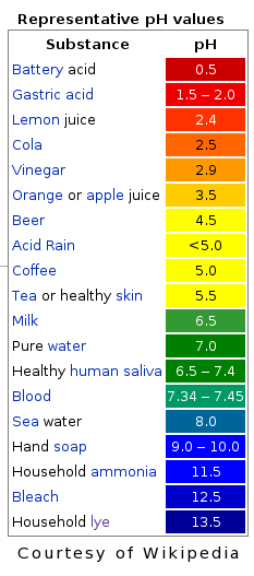 PH Acid Alkaline Scale