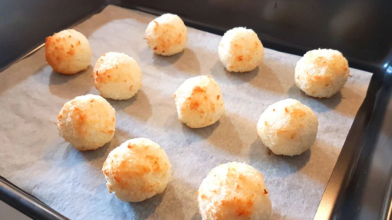 Macaroons should be slightly browned when removed from the oven