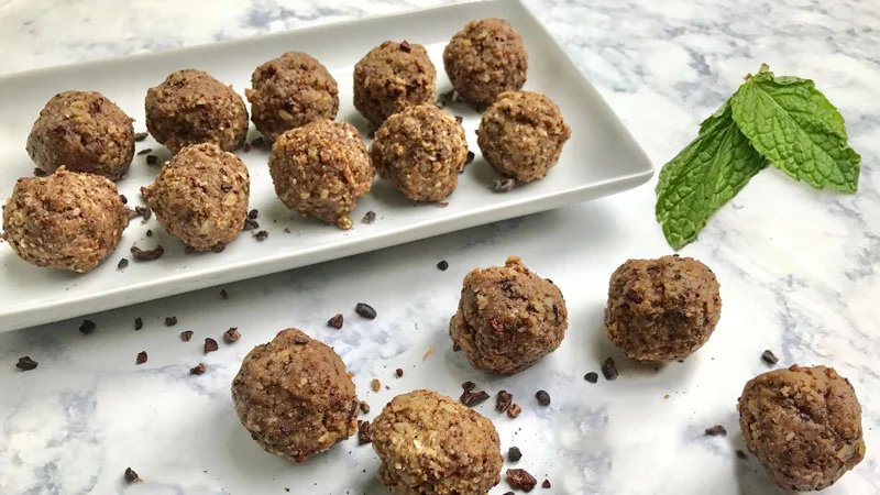 Chocolate Mint Protein Balls