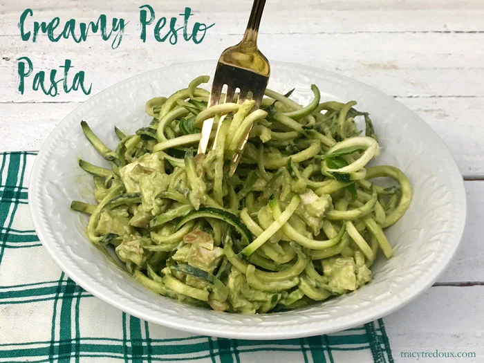 Creamy pesto pasta is a healthy and nutrition rich food for anyone a ketogenic diet