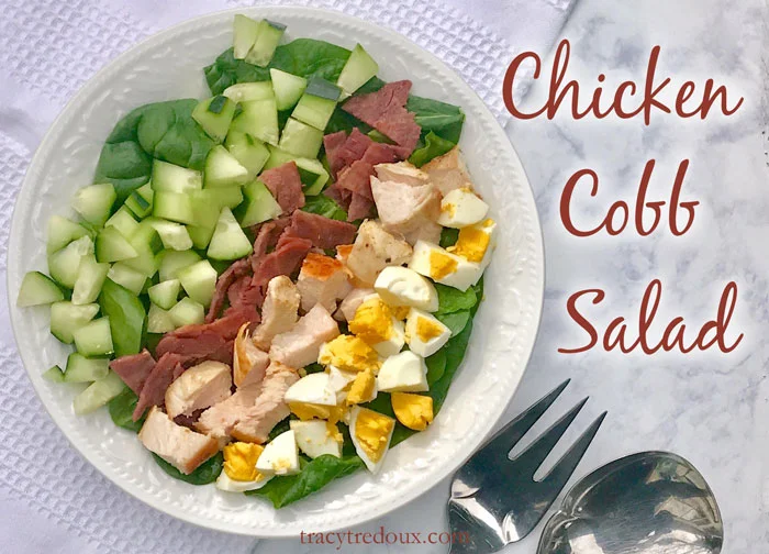 Healthy and nutritious chicken cobb salad picture
