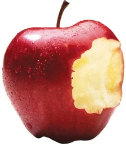 an apple can be a healthy and nutritious snack but is high in sugar