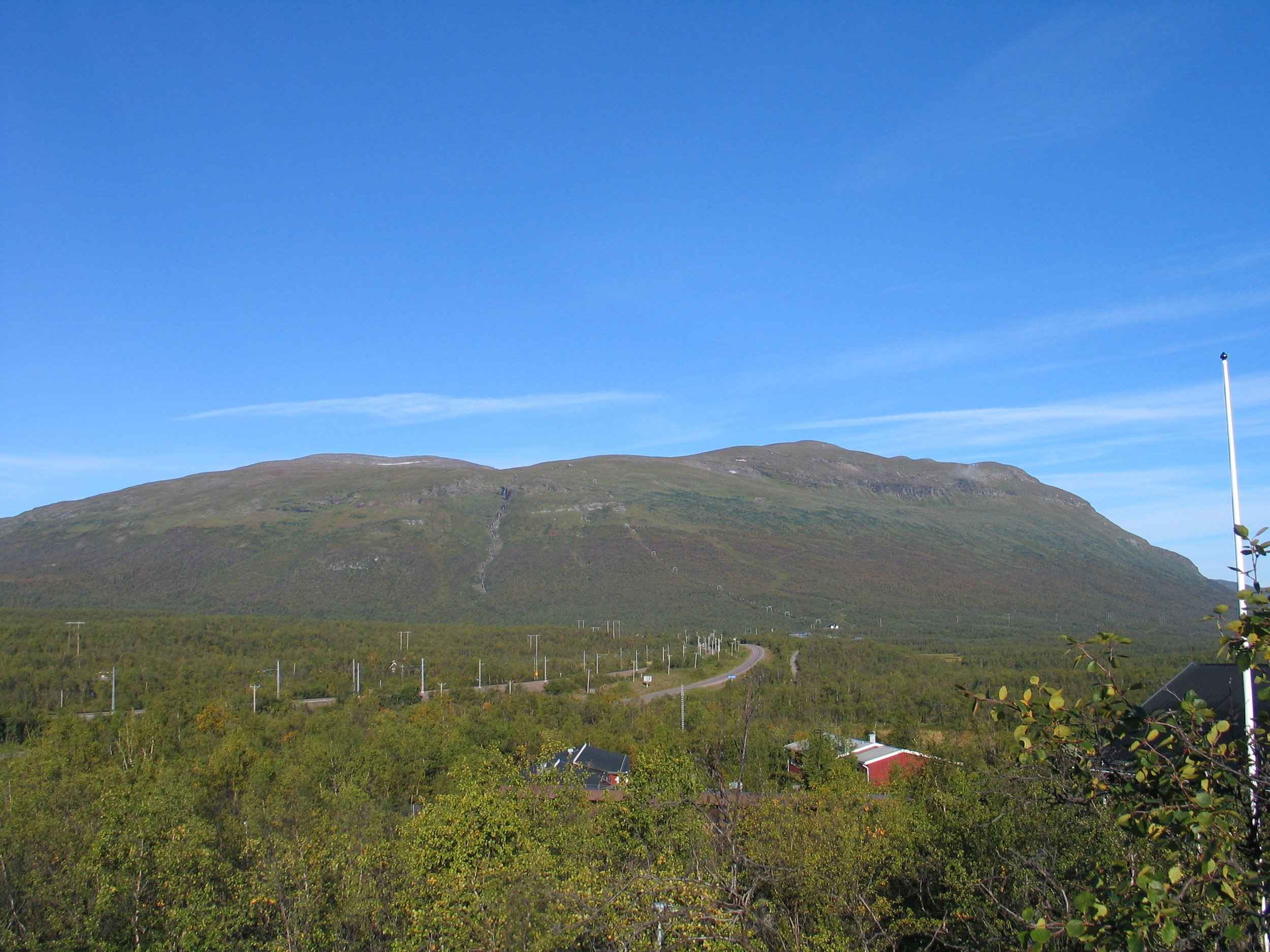 Nuolja, Abisko Nationalpark sett från Abisko Naturvetenskapliga Station