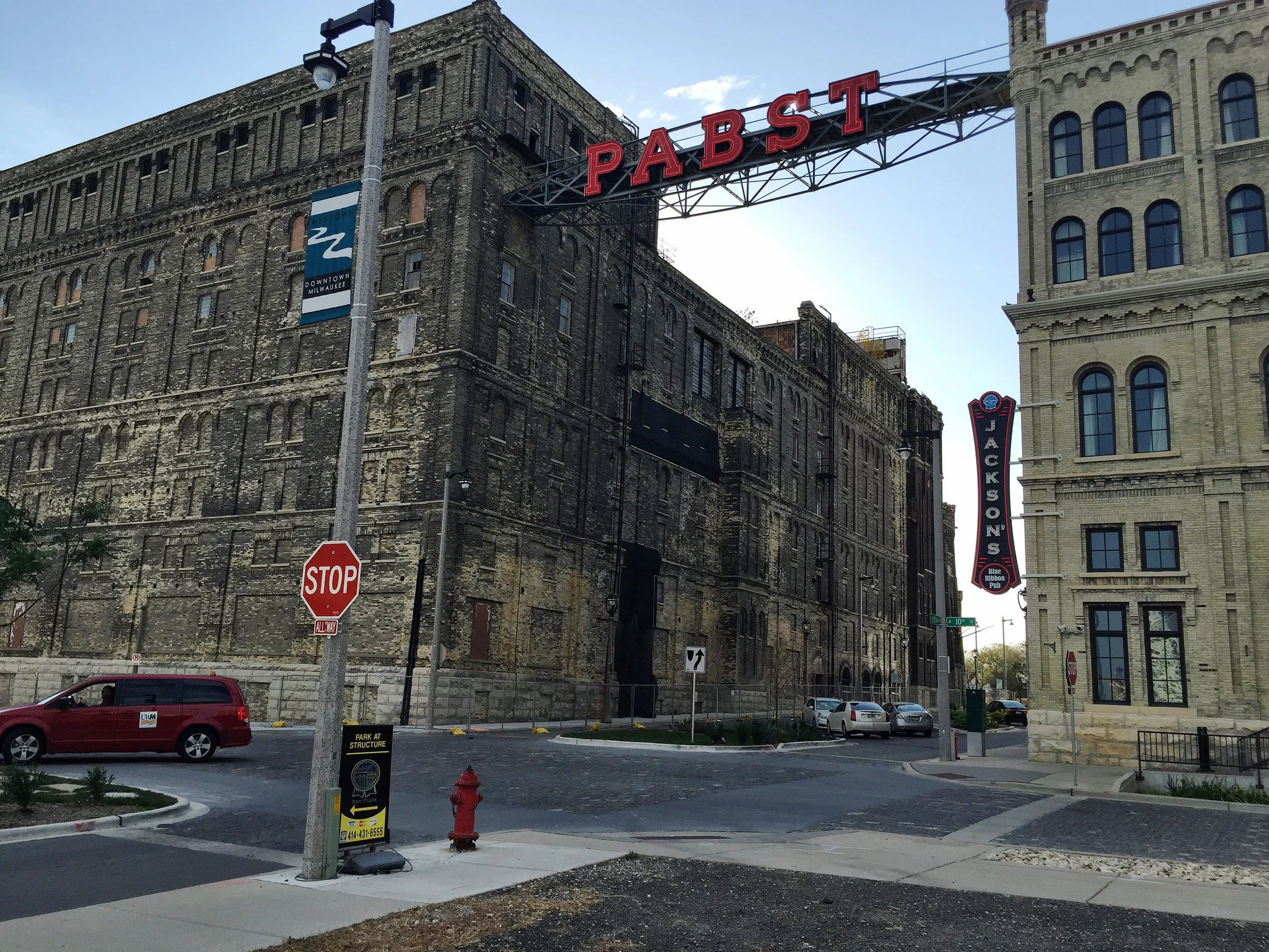 The brewery in its fallen state.