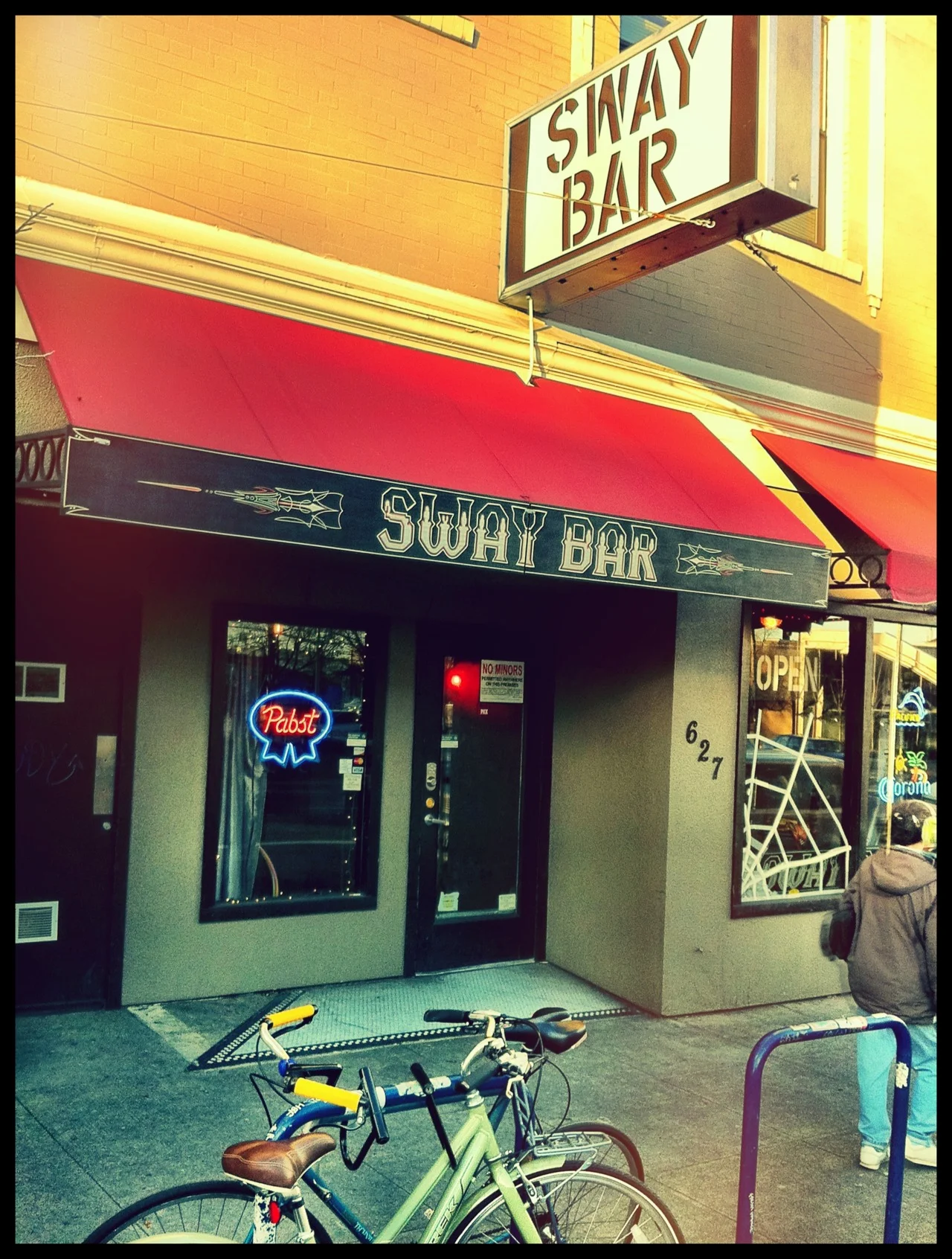 The Sway Bar illustrates churn that characterizes many dive bars. It was there briefly and now it's gone--reborn as the Charlie Horse.