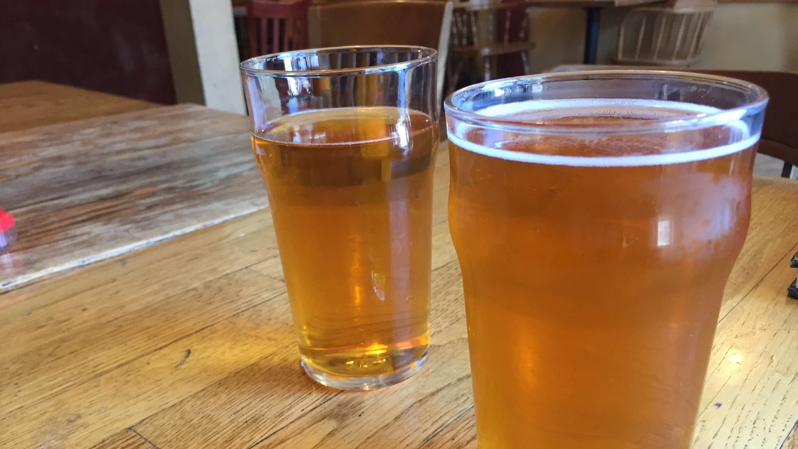 No complaints about the glassware, either; Lucky Lab has always had honest pints.
