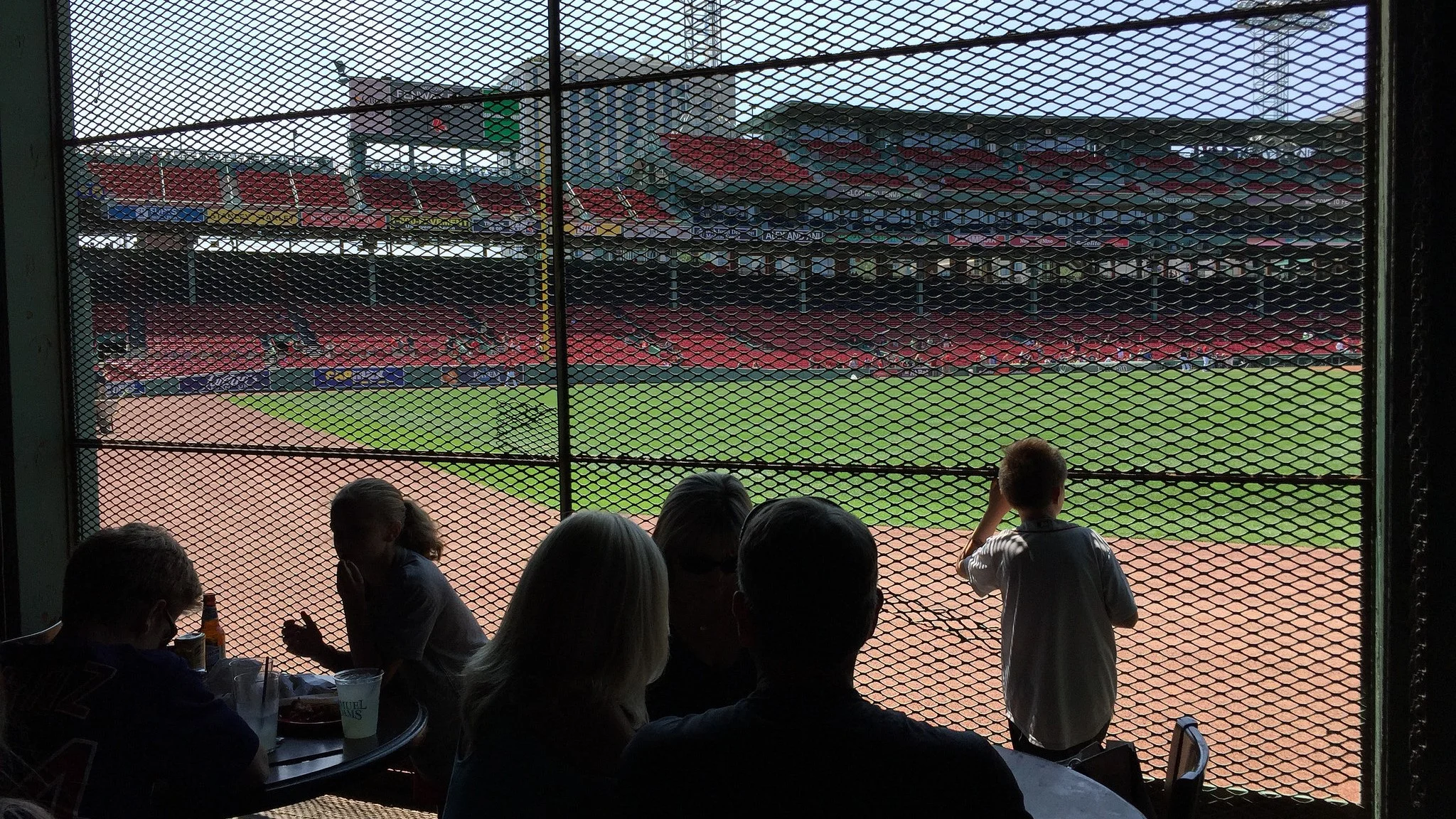 Another great drinking experience. I sipped a Harpoon IPA from this pub inside Fenway Park. That kid is looking out longingly at the field where the Red Sox would soon pummel the White Sox.