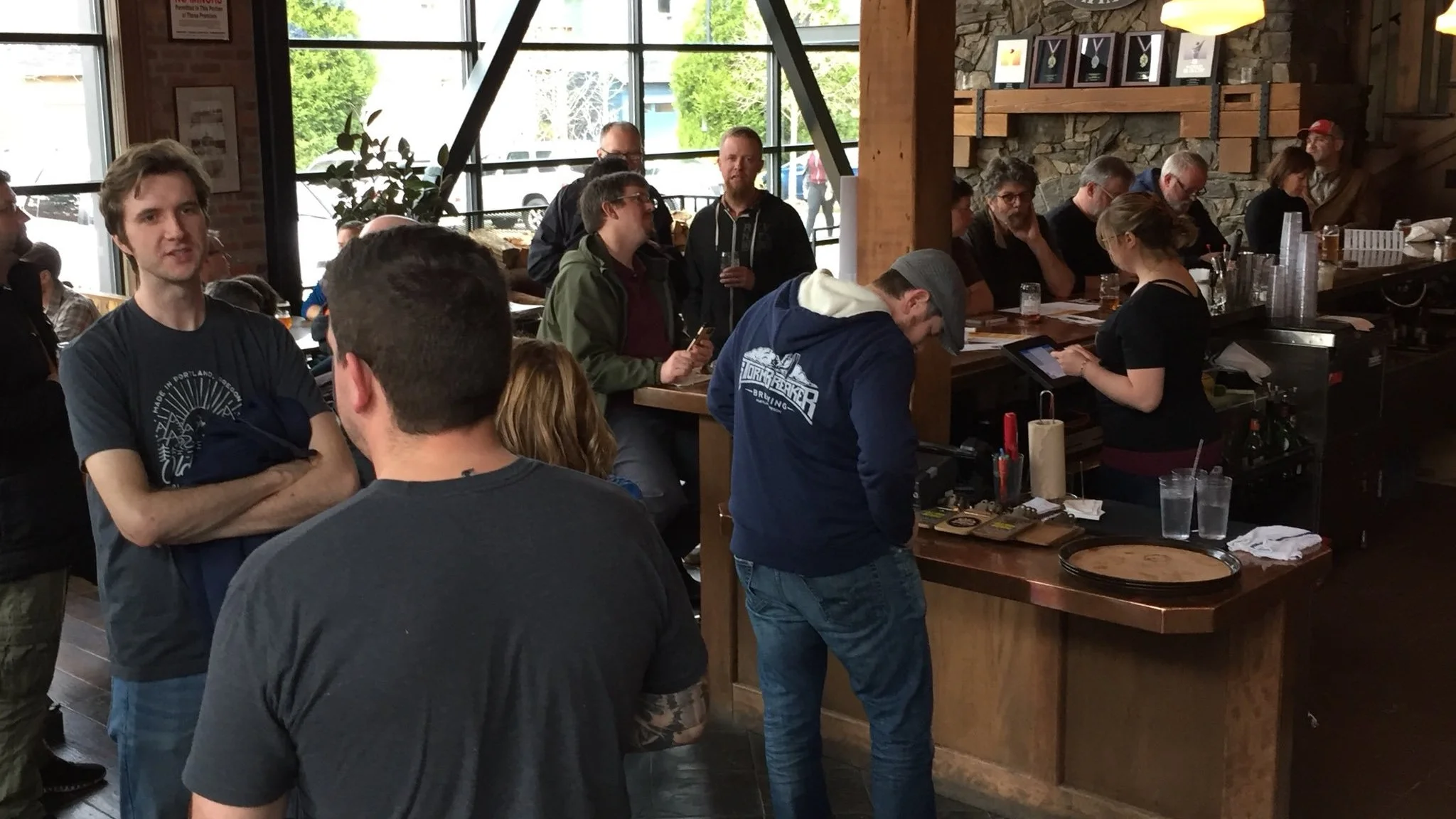 When the brewing community learned that Old Town Brewing was in a battle over their trademark with the City of Portland, they hosted a rally in support of the brewery.
