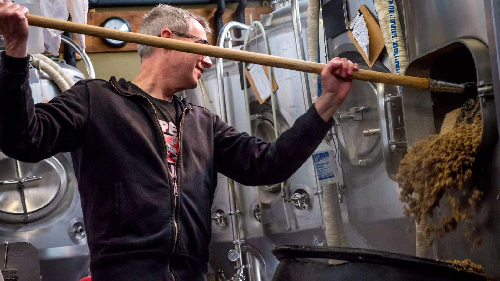 This photo, the cover photo, and some of the photos in the slideshow below were taken by Old Town Brewing's Jordan Wilson . If you wish to use any photos from this article, please contact me about whom to credit.