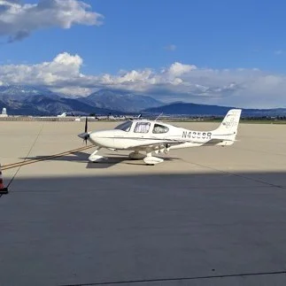 The Fallows' little airplane.