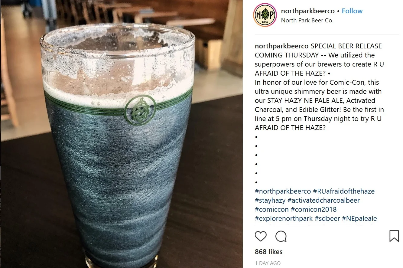 Enzymes and Glitter Are Hopelessly Passé: Activated Charcoal is the Next Thing in Beer!