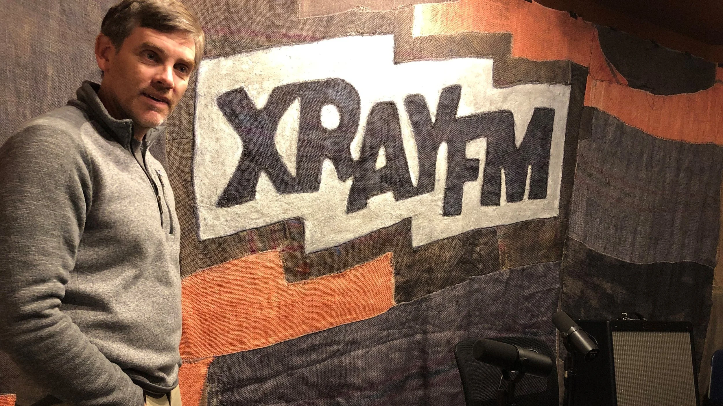 Patrick marvels at our new studio.