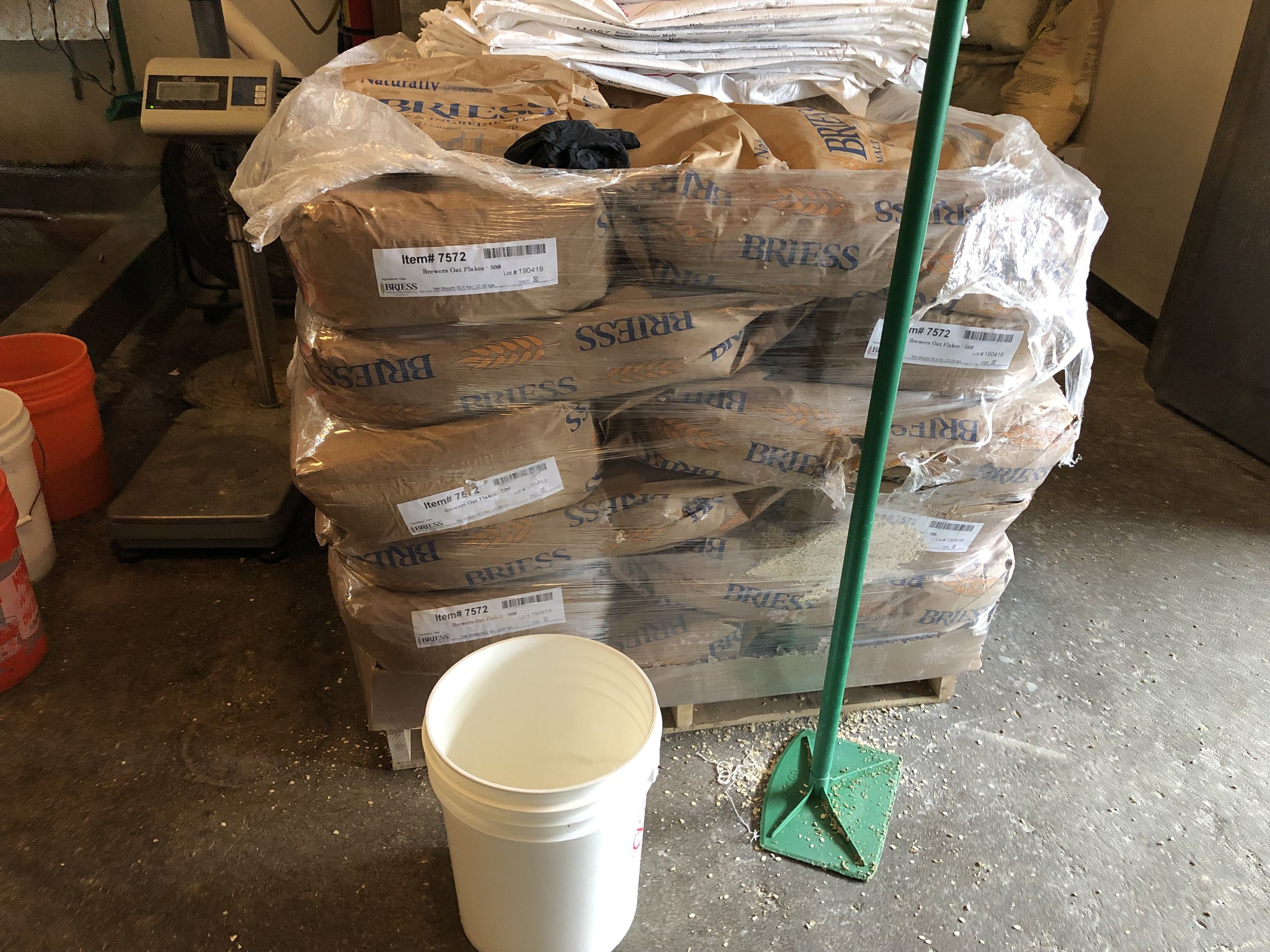 Pallet of oats