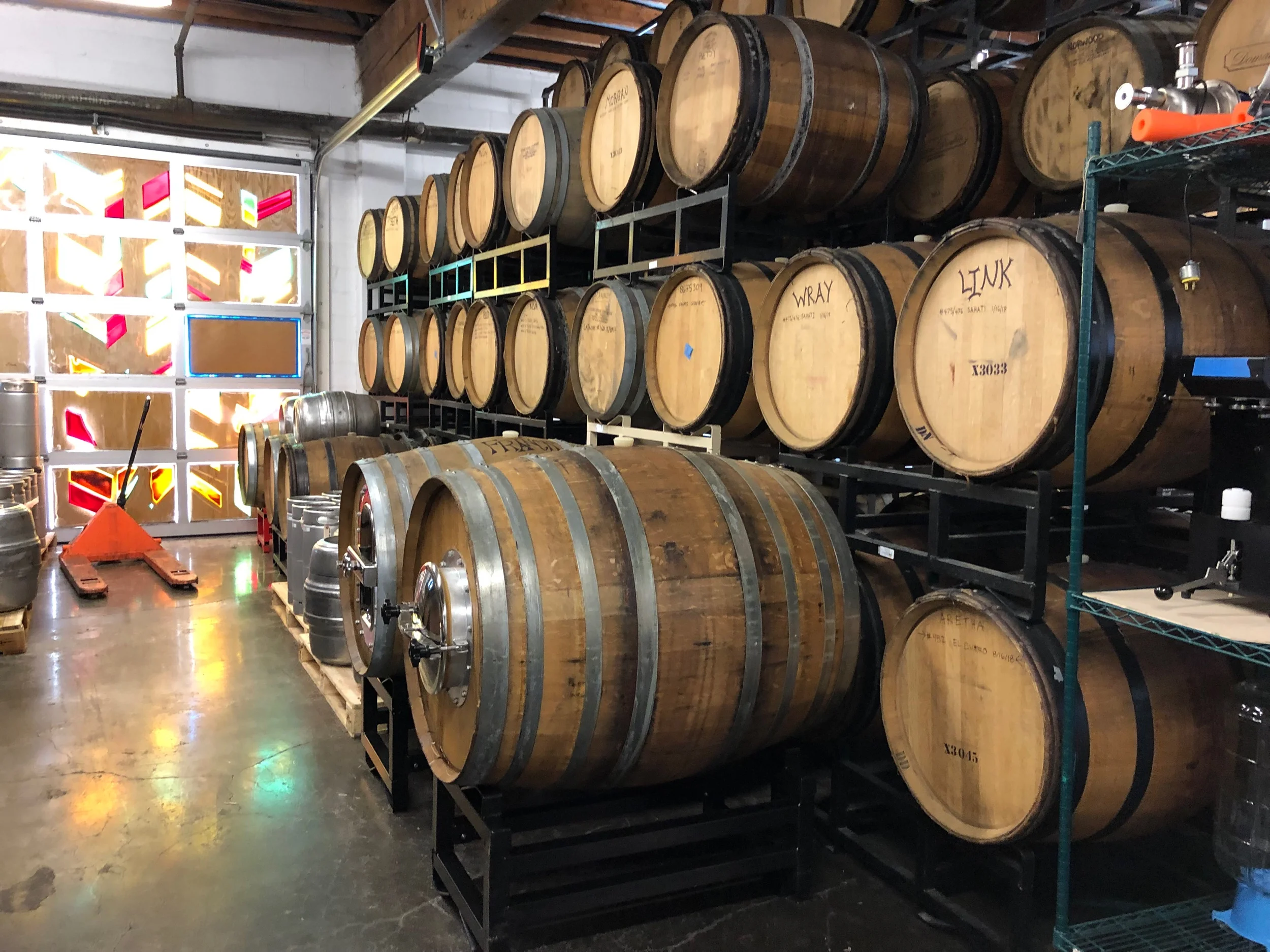 Ale Apothecary’s barrel room.