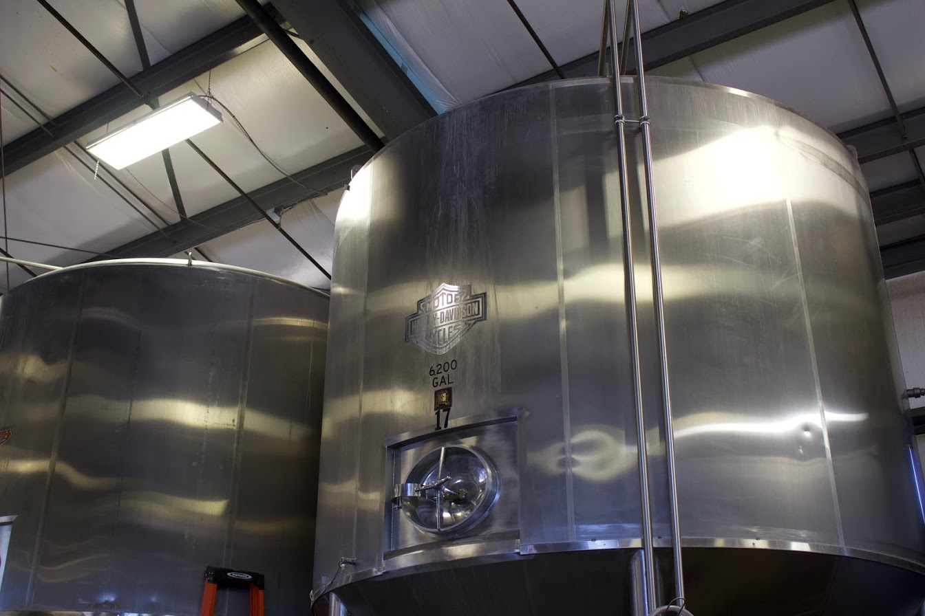  Each tank and fermenter at Boneyard is named for a motorcycle manufacturer. 