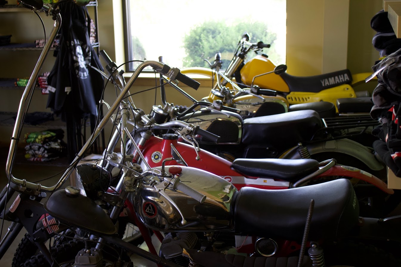 A few of the many motorcycles scattered around Boneyard.