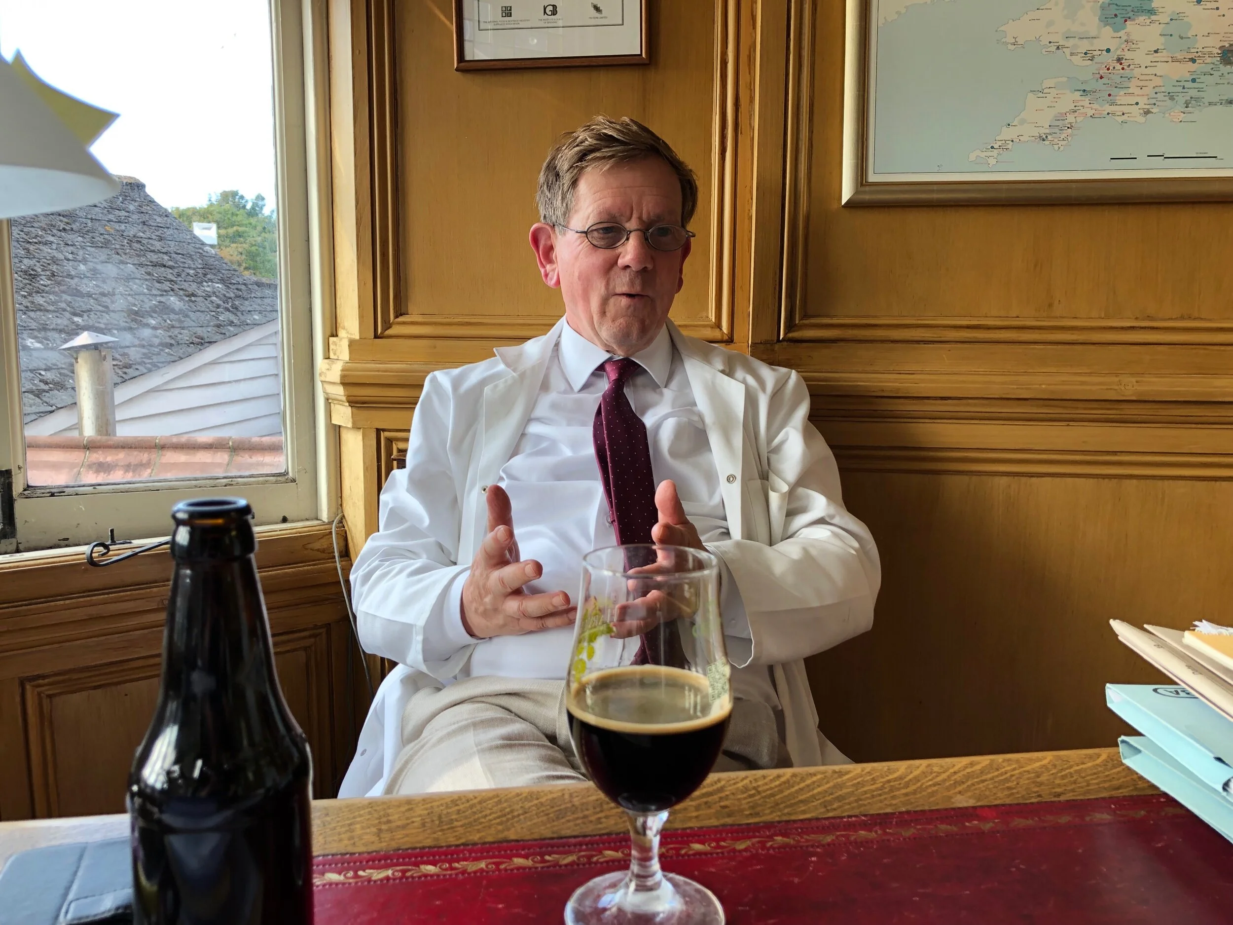 Miles Jenner in his office.