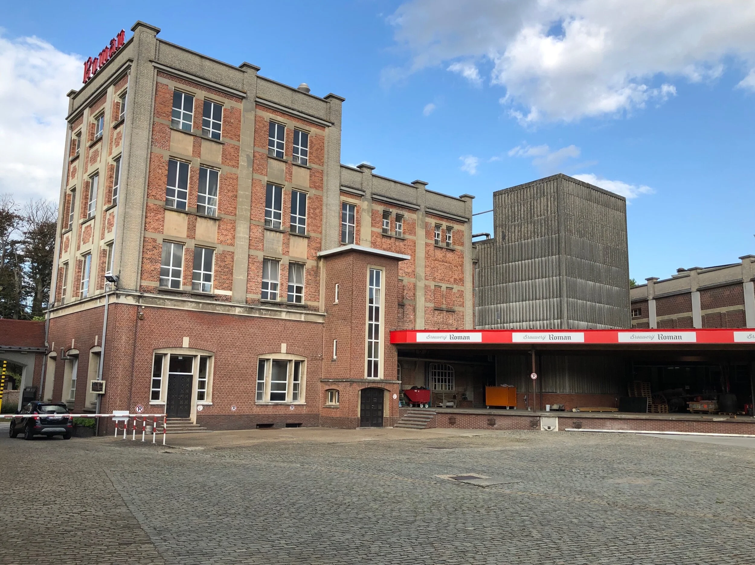 The brewery was built around a giant courtyard where, when it opened around 1930, horse wagons would have come in for delivery.
