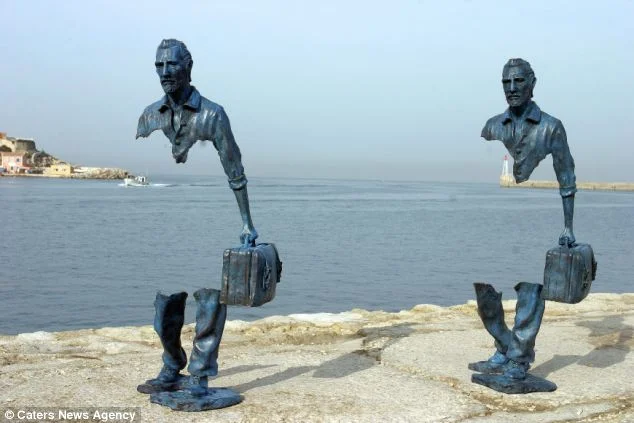Ten of the life-size sculptures were presented at the port of Marseille so as to celebrate its position as the 2013 European Capital of Culture.